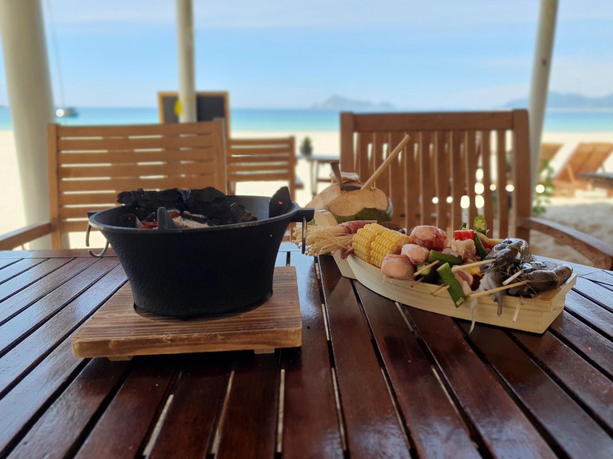 Lucky Spot Beach Bungalow Song Cau Esterno foto